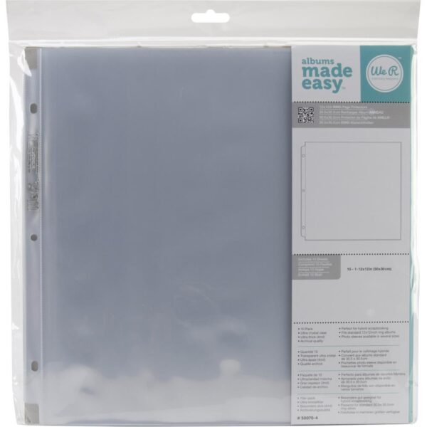 We R Ring Photo Sleeves 12x12 10/Package