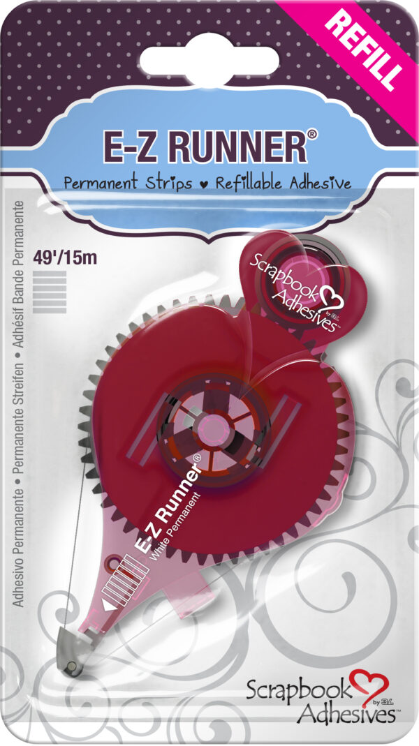 Scrapbook Adhesives E-Z Runner Permanent Strips Refill