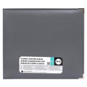 We R Classic Leather D-Ring 12x12 Album - Charcoal