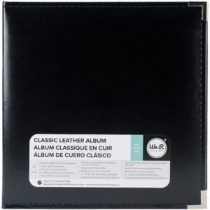 We R Classic Leather D-Ring 12x12 Album - Black