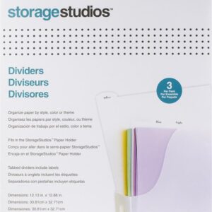 Storage Studios Tabbed Dividers w/Labels