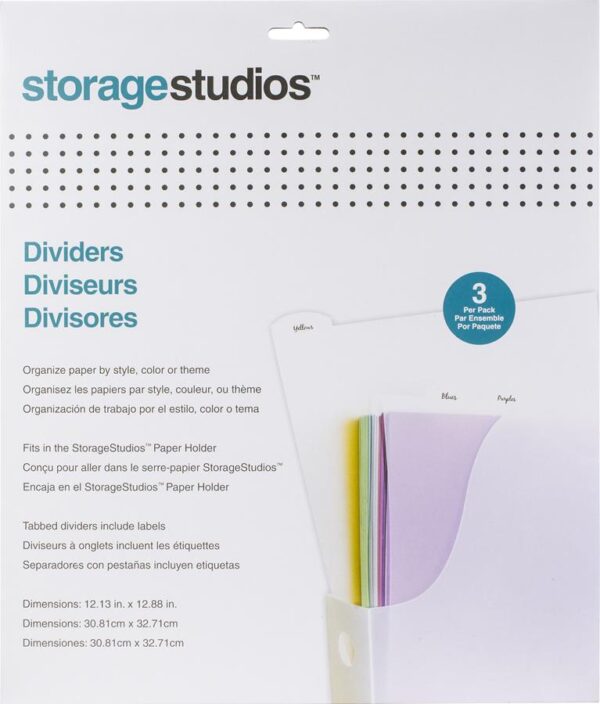 Storage Studios Tabbed Dividers w/Labels